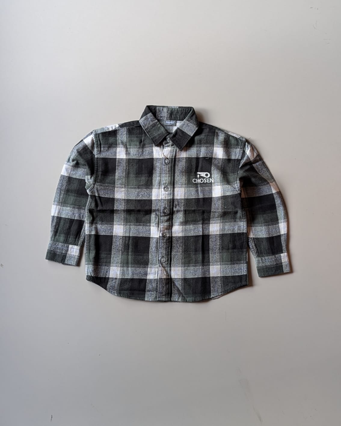 SHGME02-03 Boys Full Sleeve Oversized Check Shirt