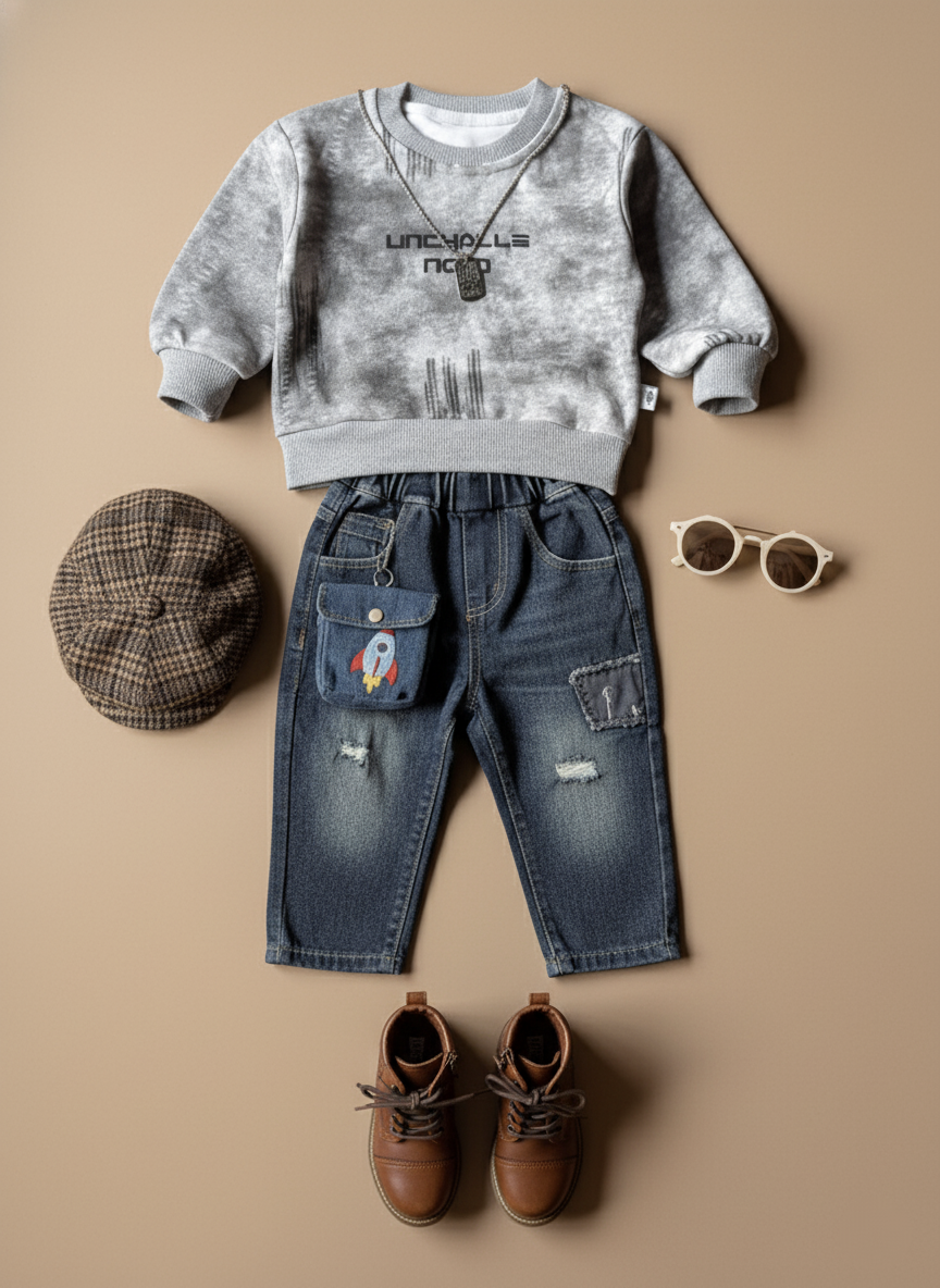 Unisex Full Sleeve Oversized T Shirt and Pant Set