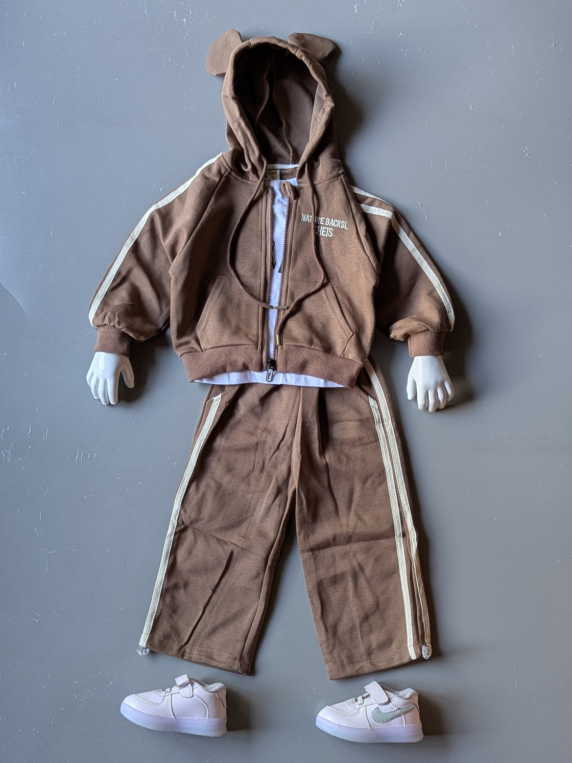 Unisex Full Sleeve Oversized Hooded Zipper Jacket and Pant Set