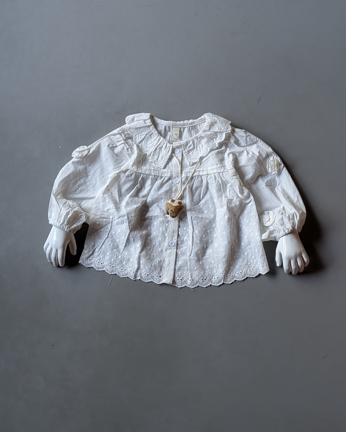 GTP01 Girl's Full Sleeve Oversized Top with Attached Chain