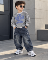 STIM114-03 Unisex Full Sleeve Oversized T Shirt and Pant Set