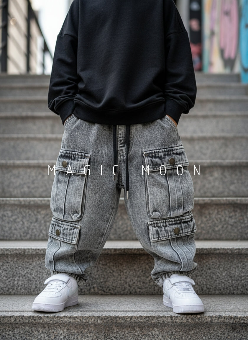 Unisex Cargo Baggy Jeans