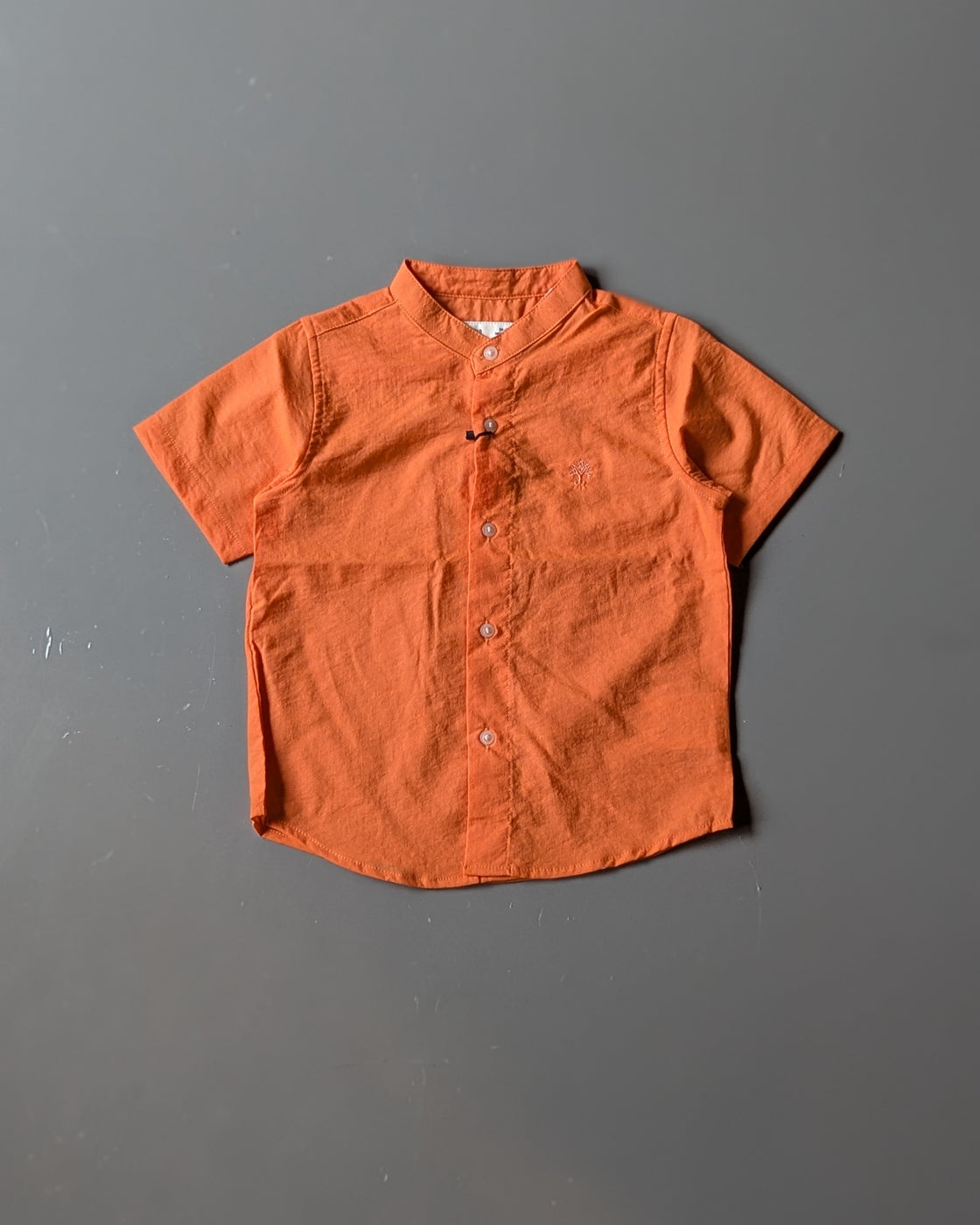 Half Sleeve Shirt ( solid orange)