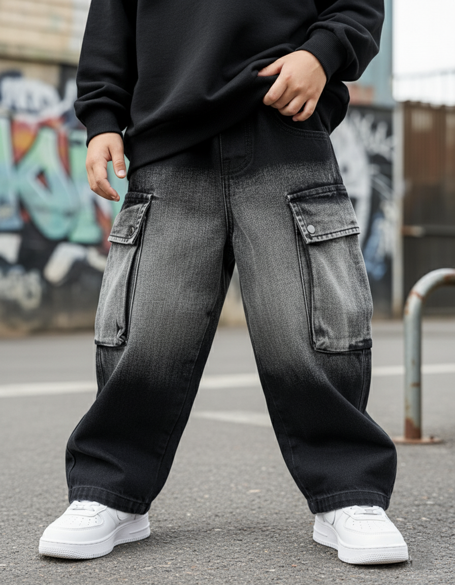 Unisex Baggy Jeans with Side Pockets