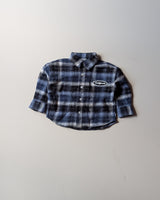 SHGMU03-02 Boys Full Sleeve Oversized Check Shirt