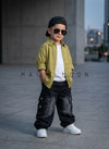 SHFS08 Boy's Full Sleeve Oversized Solid Colour Shirt