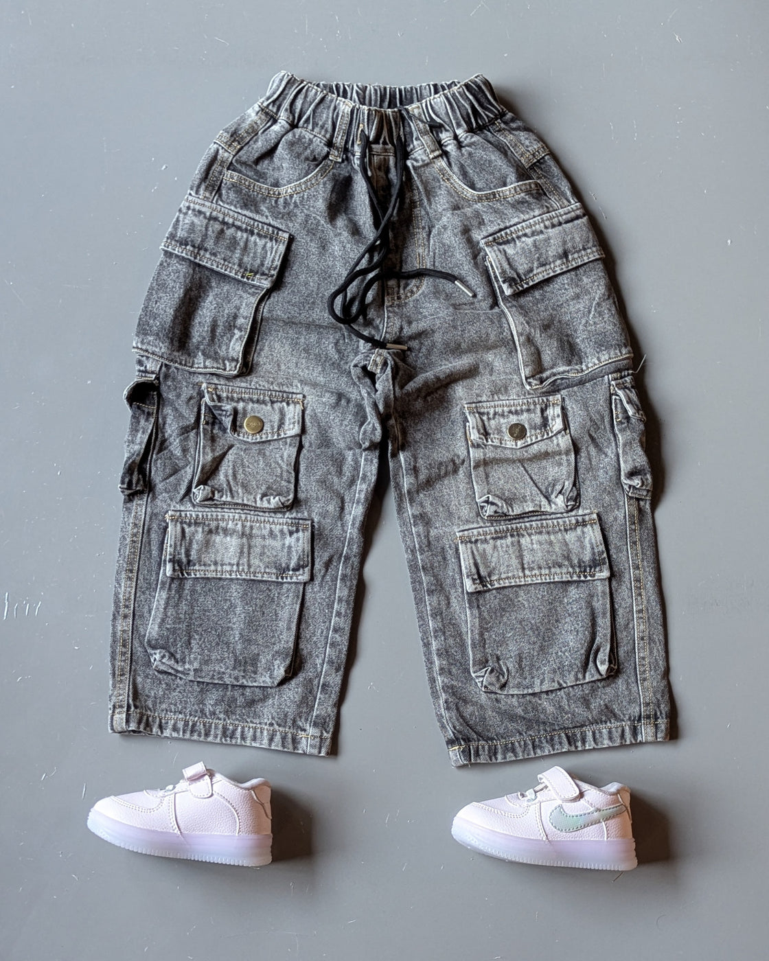 Unisex Baggy with Cargo Pockets Baggy Jeans