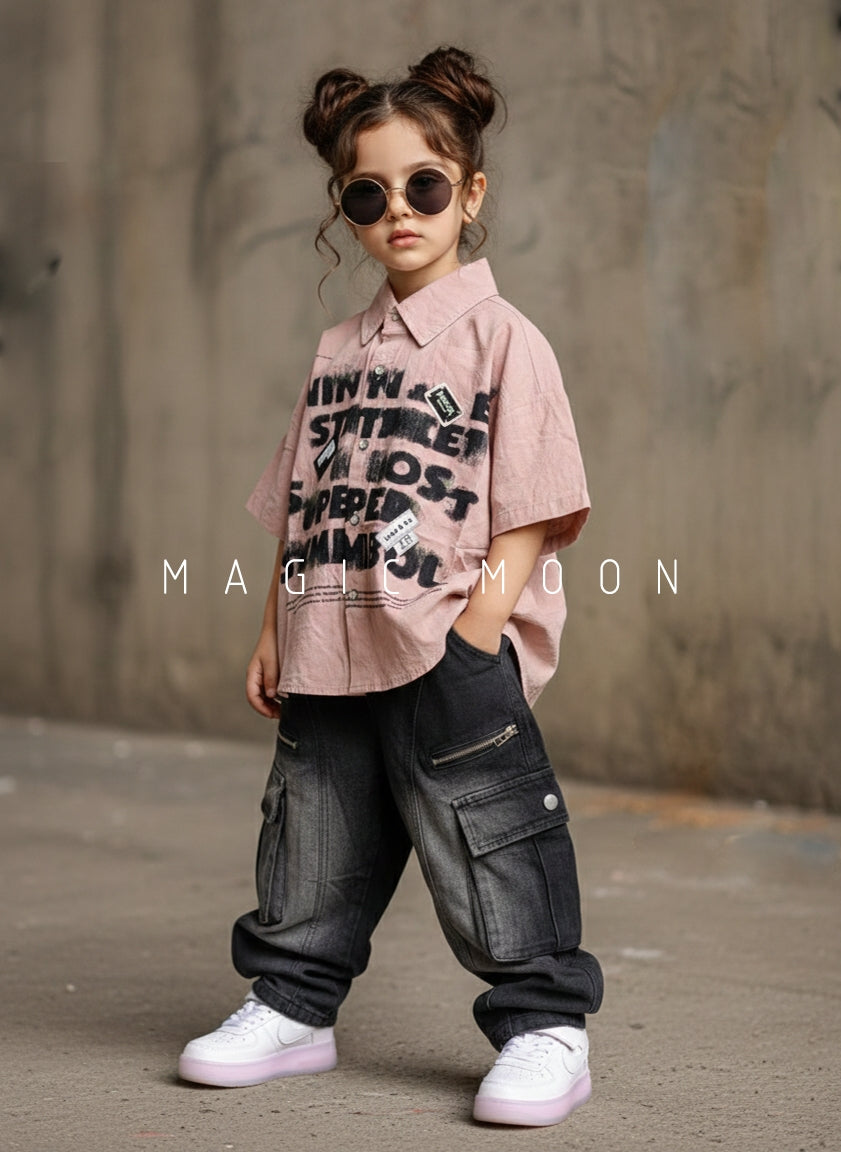 Unisex Half Sleeve Oversized Shirt