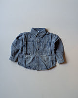 SHIMT13-03 Unisex Full Sleeve Oversized Denim Shirt