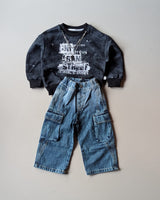 TSHCMB04 Unisex Full Sleeve Oversized T Shirt and Super Baggy Jeans