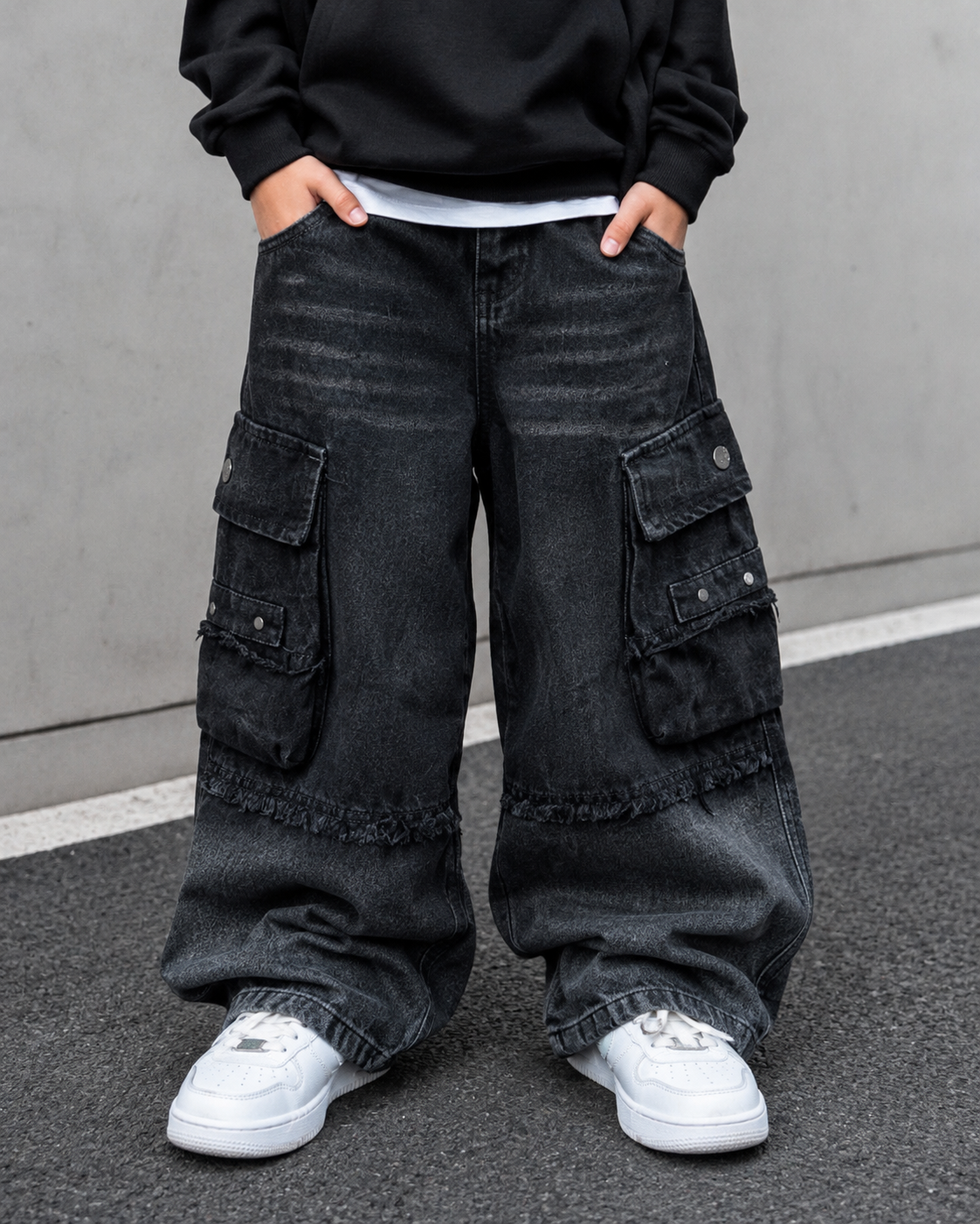 JN1006 Unisex Super Baggy Jeans