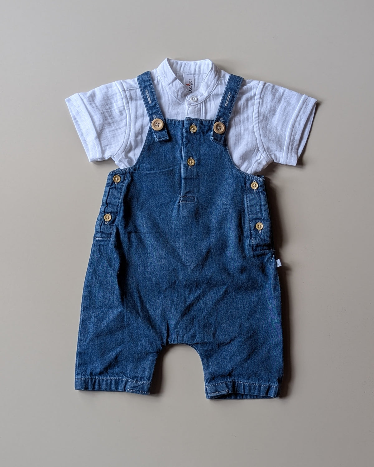 NB01 Unisex Half Sleeve Shirt with Romper Set