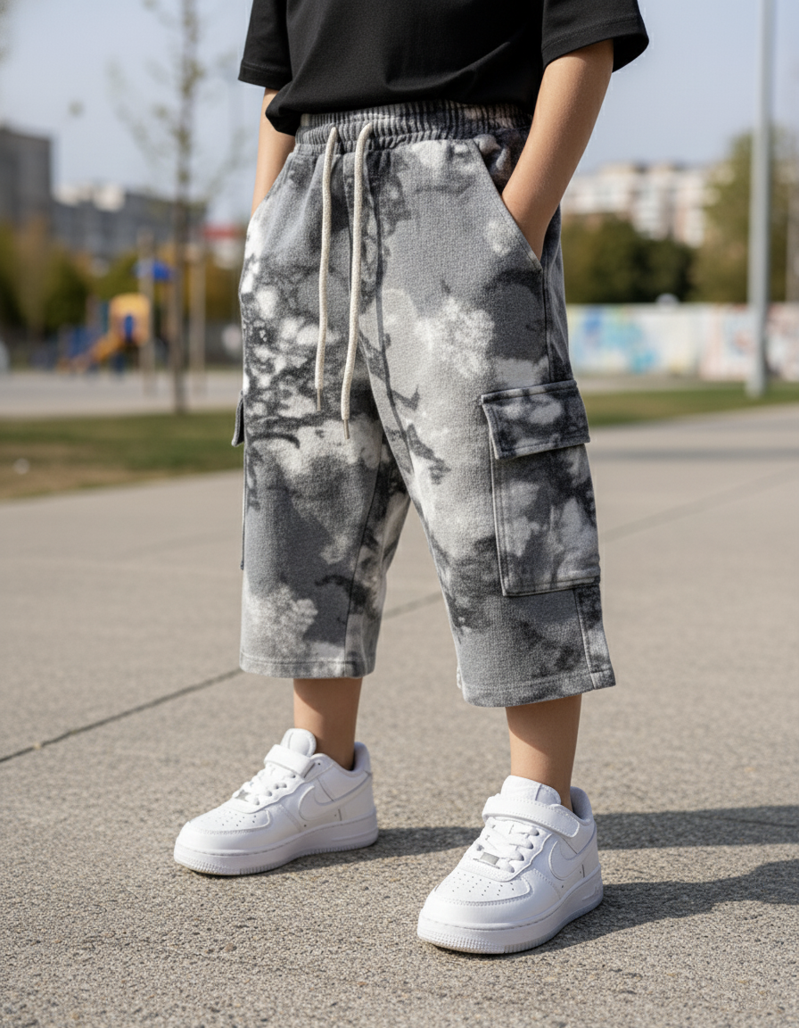 Unisex Knee Length Denim Shorts