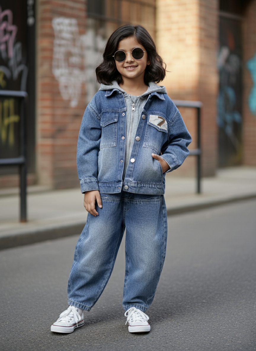 Unisex Full Sleeve Oversized Hooded Jacket and Pant Set