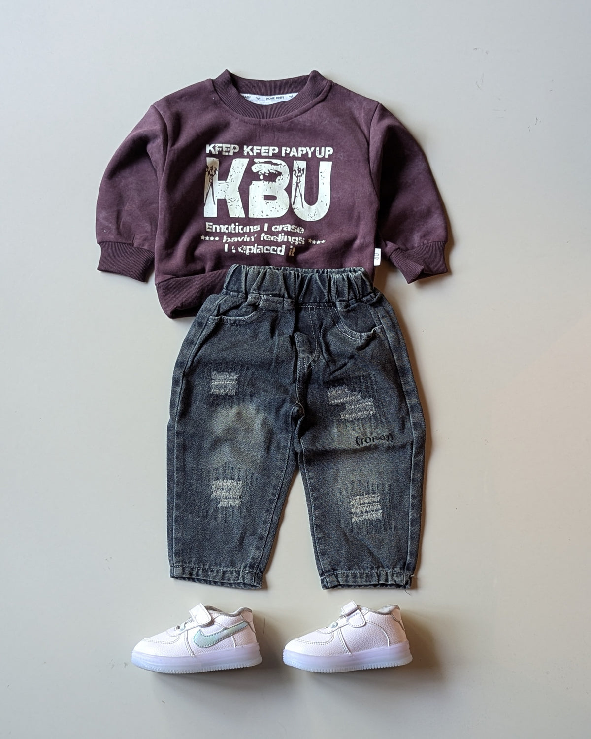 STIM115-01 Unisex Full Sleeve Oversized T Shirt and Pant Set
