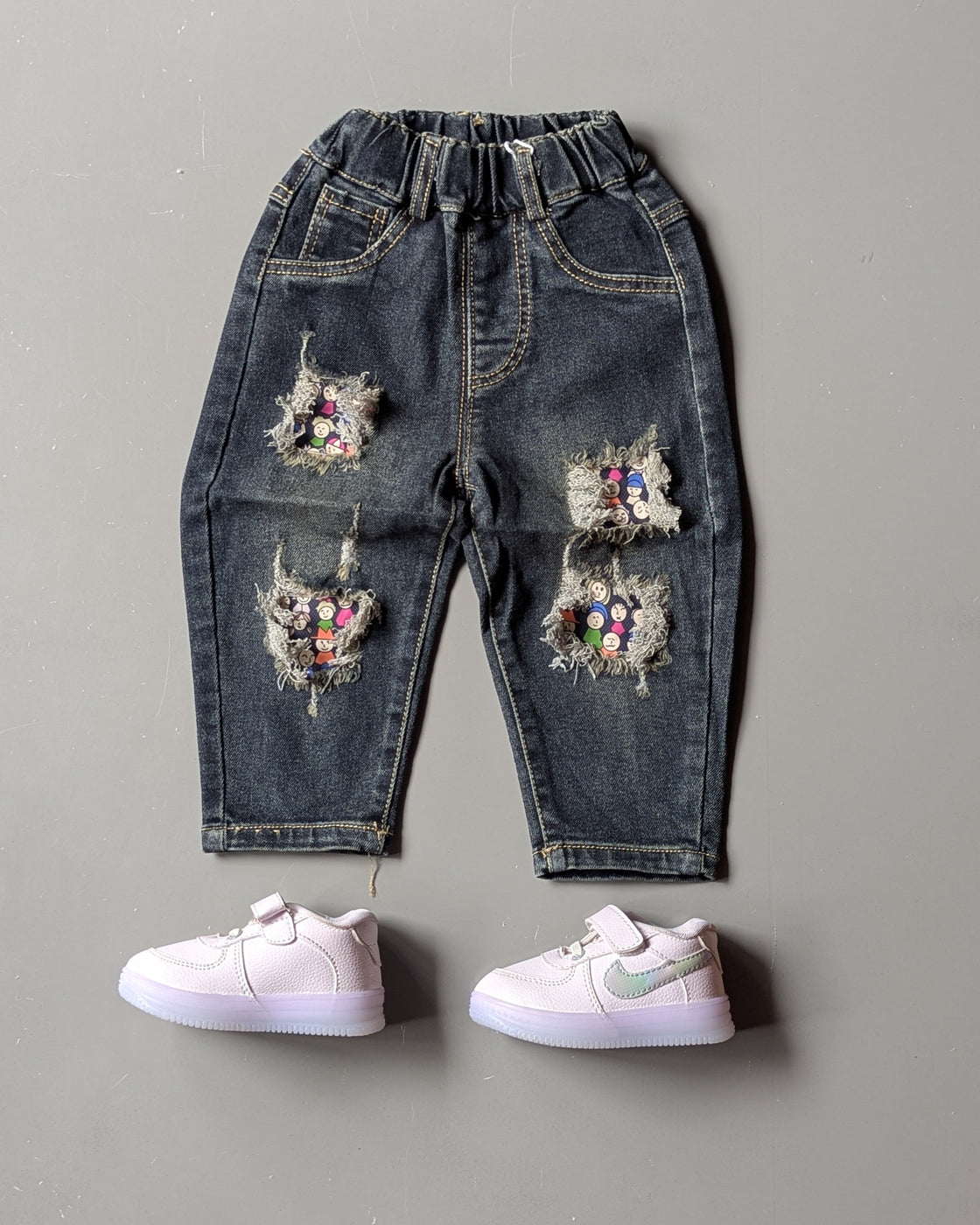 Unisex Distressed Baggy Jeans