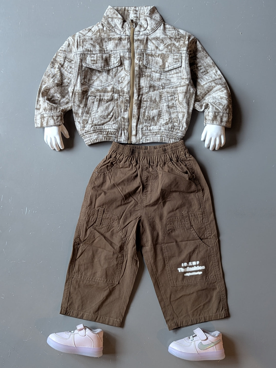Unisex Full Sleeve Oversized High Neck Zipper Jacket with Pant Set