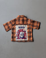 SHHS02 Boy's Half Sleeve Oversized Back Printed Shirt