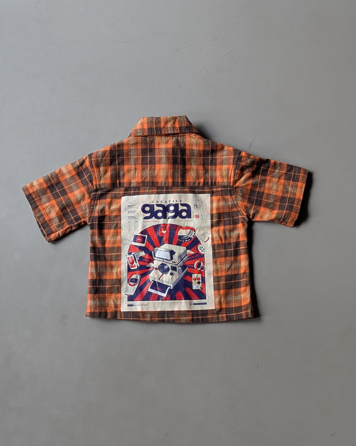 SHHS02 Boy's Half Sleeve Oversized Back Printed Shirt