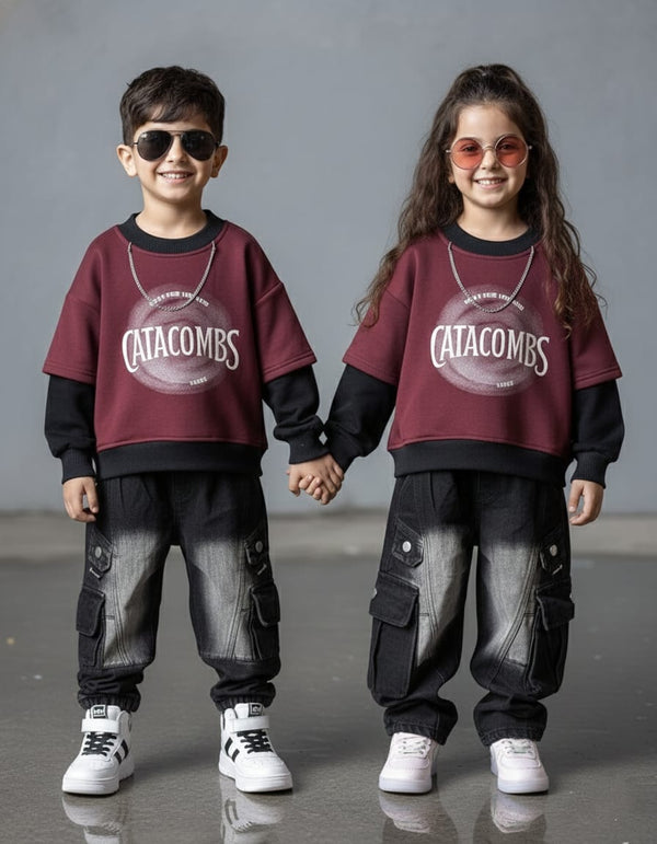 Unisex Full Sleeve T shirt (5-10 years)