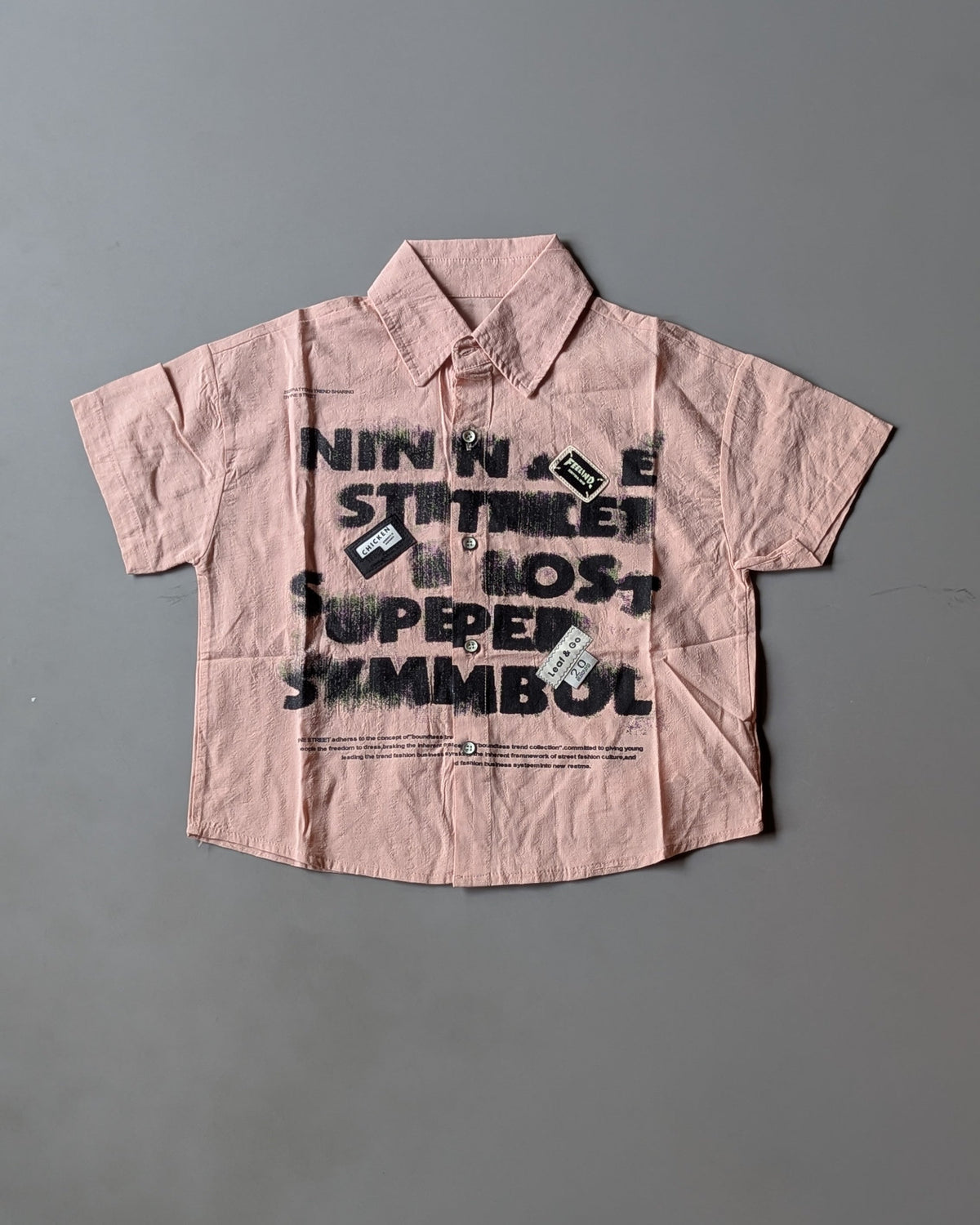 Unisex Half Sleeve Oversized Shirt