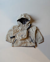 JKT05-04 Unisex Full Sleeve Oversized Reversible Hooded Jacket with Attatched Bag