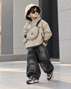 JKT05-04 Unisex Full Sleeve Oversized Reversible Hooded Jacket with Attatched Bag