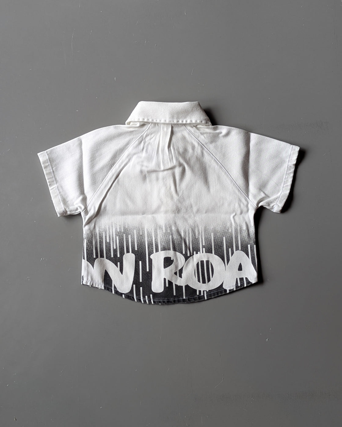 Boys Half Sleeve Hem Printed Shirt