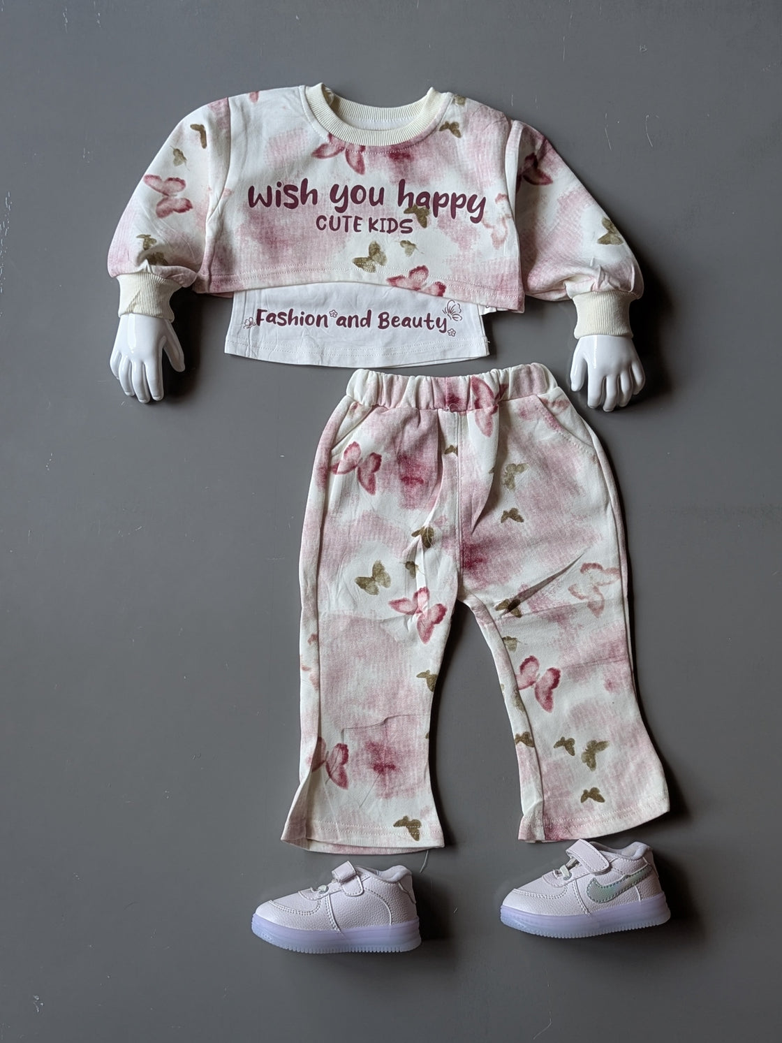 Girls Full Sleeve T Shirt with Pant Set