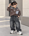 STIM122 Unisex Full Sleeve Oversized Full Sleeve Polo T Shirt and Pant Set