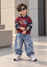 STIM124 Unisex Oversized Full Sleeve T shirt and Pant Set
