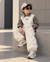 STIM126 Unisex Full Sleeve Oversized Shirt with Vest and Pant Set