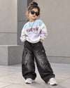 TSHIMB05 Unisex Full Sleeve Oversized T shirt with Attatched Chain