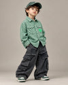 STIM132 Boys Full Sleeve Oversized Shirt with Super Baggy Jeans
