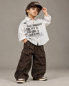 STIM136 BoysFull Sleeve Oversized Shirt with Cotton Super Baggy