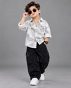 STIM155 Boys Full Sleeve Oversized Shirt with Cotton Super Baggy