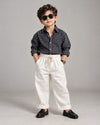 SHGMU04-01 Boys Full Sleeve Oversized Check Shirt