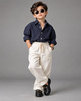 SHGMU04-04 Boys Full Sleeve Oversized Check Shirt