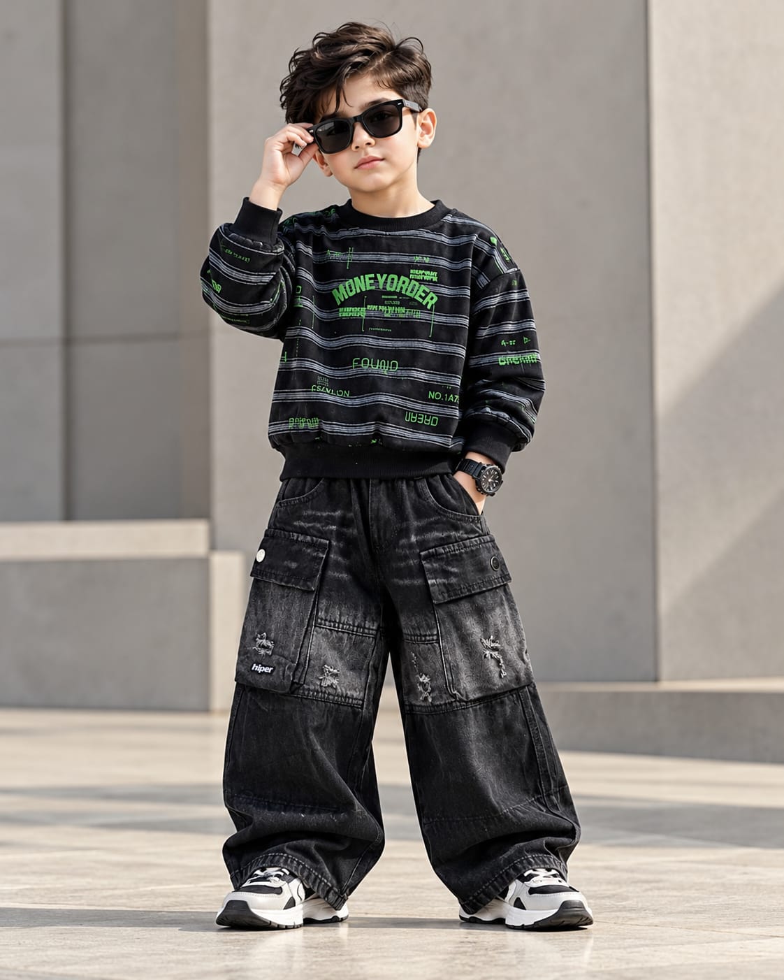 TSHIMB06-02 Unisex Full Sleeve Oversized T Shirt