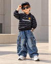 TSHIMB08-04 Unisex Full Sleeve Oversized Polo T Shirt