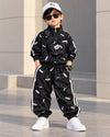STIM170-04 Unisex Full Sleeve Oversized Zipper Jacket with Attatched Bag and Jogger Pant Set
