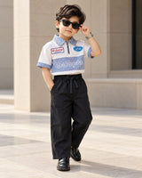 TSHPLZ01-03 Unisex Half Sleeve Oversized Polo T Shirt