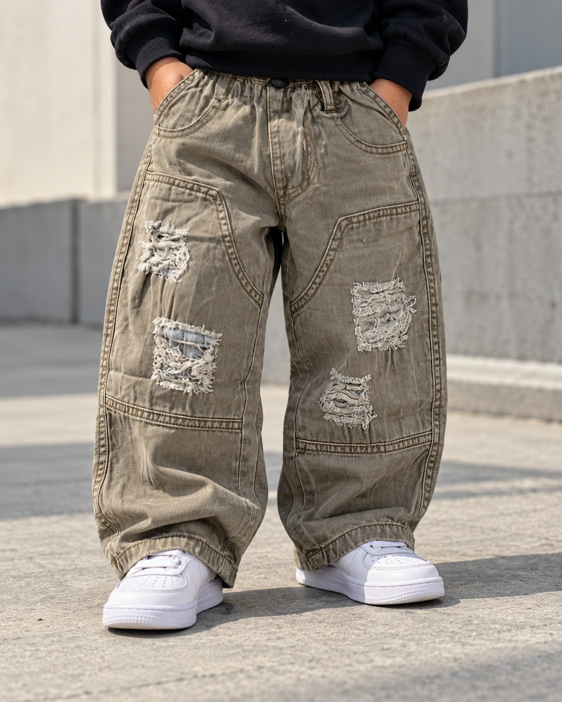 JNS122-01 Unisex Baggy Jeans
