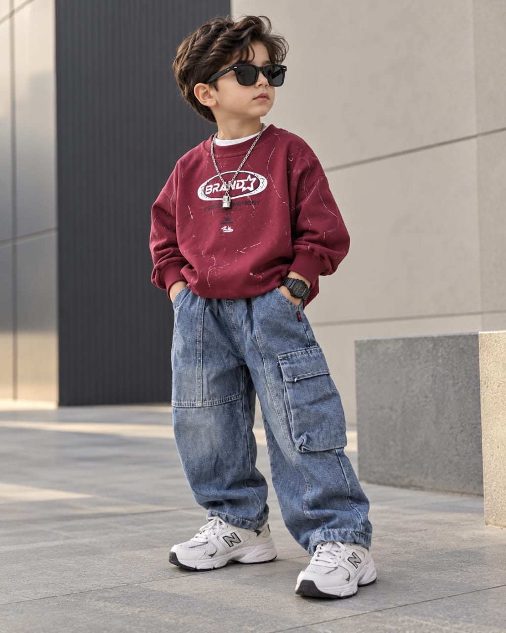 STIM123 Unisex Full Sleeve Oversized T Shirt and Pant Set