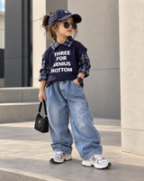 STIM128 Unisex Full Sleeve Oversized Shirt with Vest and Pant Set