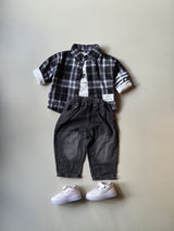 STIM129 Unisex Full Sleeve Oversized Shirt with Inner T Shirt and Pant Set