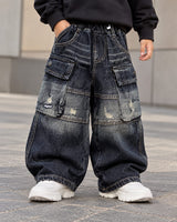 JNSIM117 Unisex Super Baggy Jeans