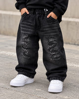 JNSIM118 Unisex Distressed Baggy Jeans