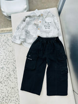 STIM155 Boys Full Sleeve Oversized Shirt with Cotton Super Baggy