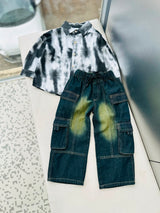 STIM154 Boys Full Sleeve Oversized Shirt with Baggy Jeans